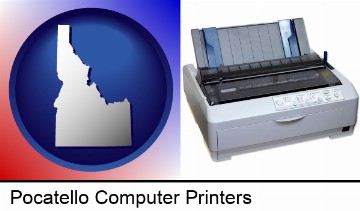 a vintage, dot matrix printer in Pocatello, ID