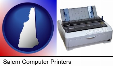 a vintage, dot matrix printer in Salem, NH