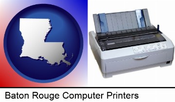 a vintage, dot matrix printer in Baton Rouge, LA