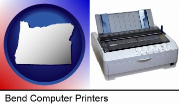 a vintage, dot matrix printer in Bend, OR