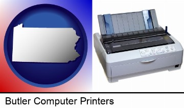 a vintage, dot matrix printer in Butler, PA