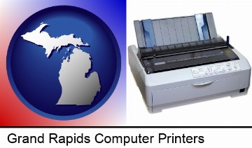 a vintage, dot matrix printer in Grand Rapids, MI