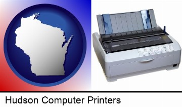 a vintage, dot matrix printer in Hudson, WI