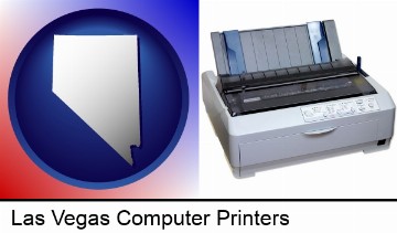 a vintage, dot matrix printer in Las Vegas, NV